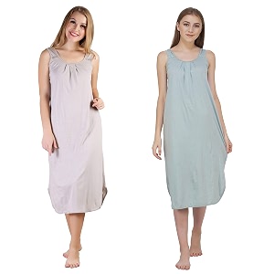blazon women39s cotton hosiery solid maxi nighty slip pack of 2 available sizes s m l xl 2xl 3xl 4xl 5xl