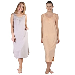 blazon women39s cotton hosiery solid maxi nighty slip pack of 2 available sizes s m l xl 2xl 3xl 4xl 5xl