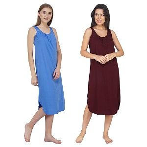 blazon women39s cotton hosiery solid maxi nighty slip pack of 2 available sizes s m l xl 2xl 3xl 4xl 5xl