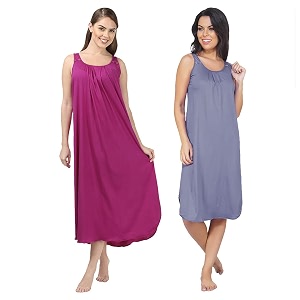 blazon women39s cotton hosiery solid maxi nighty slip pack of 2 available sizes s m l xl 2xl 3xl 4xl 5xl
