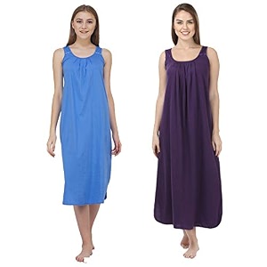 blazon women39s cotton hosiery solid maxi nighty slip pack of 2 available sizes s m l xl 2xl 3xl 4xl 5xl