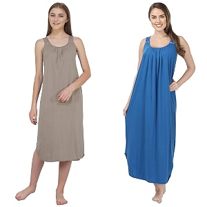 blazon women39s cotton hosiery solid maxi nighty slip pack of 2 available sizes s m l xl 2xl 3xl 4xl 5xl