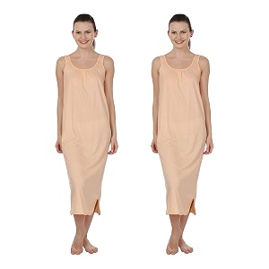 blazon women39s cotton hosiery solid maxi nighty slip pack of 2 available sizes s m l xl 2xl 3xl 4xl 5xl