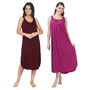 blazon women39s cotton hosiery solid maxi nighty slip pack of 2 available sizes s m l xl 2xl 3xl 4xl 5xl
