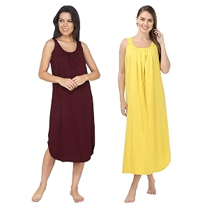 blazon women39s cotton hosiery solid maxi nighty slip pack of 2 available sizes s m l xl 2xl 3xl 4xl 5xl