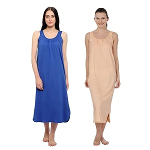 blazon women39s cotton hosiery solid maxi nighty slip pack of 2 available sizes s m l xl 2xl 3xl 4xl 5xl