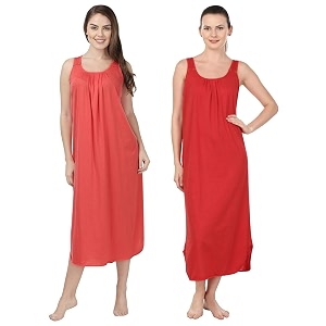 blazon women39s cotton hosiery solid maxi nighty slip pack of 2 available sizes s m l xl 2xl 3xl 4xl 5xl