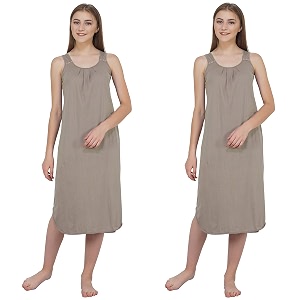 blazon women39s cotton hosiery solid maxi nighty slip pack of 2 available sizes s m l xl 2xl 3xl 4xl 5xl