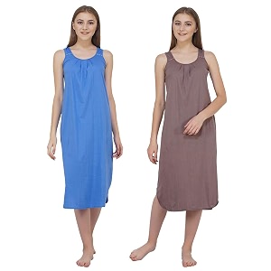 blazon women39s cotton hosiery solid maxi nighty slip pack of 2 available sizes s m l xl 2xl 3xl 4xl 5xl