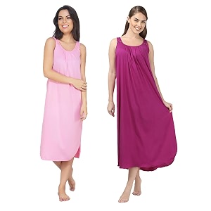 blazon women39s cotton hosiery solid maxi nighty slip pack of 2 available sizes s m l xl 2xl 3xl 4xl 5xl