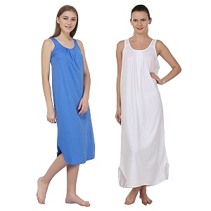 blazon women39s cotton hosiery solid maxi nighty slip pack of 2 available sizes s m l xl 2xl 3xl 4xl 5xl