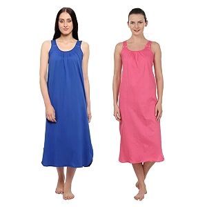 blazon women39s cotton hosiery solid maxi nighty slip pack of 2 available sizes s m l xl 2xl 3xl 4xl 5xl