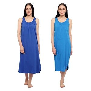blazon women39s cotton hosiery solid maxi nighty slip pack of 2 available sizes s m l xl 2xl 3xl 4xl 5xl