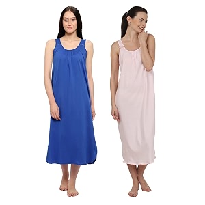 blazon women39s cotton hosiery solid maxi nighty slip pack of 2 available sizes s m l xl 2xl 3xl 4xl 5xl