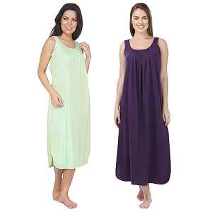 blazon women39s cotton hosiery solid maxi nighty slip pack of 2 available sizes s m l xl 2xl 3xl 4xl 5xl