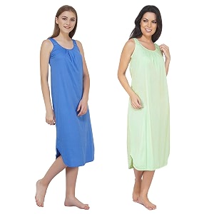 blazon women39s cotton hosiery solid maxi nighty slip pack of 2 available sizes s m l xl 2xl 3xl 4xl 5xl