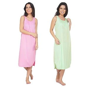 blazon women39s cotton hosiery solid maxi nighty slip pack of 2 available sizes s m l xl 2xl 3xl 4xl 5xl