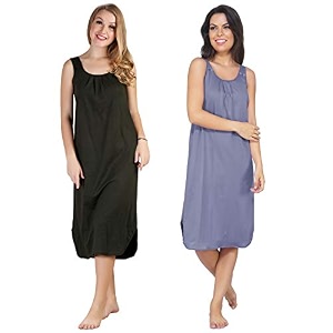blazon women39s cotton hosiery solid maxi nighty slip pack of 2 available sizes s m l xl 2xl 3xl 4xl 5xl