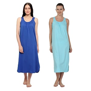 blazon women39s cotton hosiery solid maxi nighty slip pack of 2 available sizes s m l xl 2xl 3xl 4xl 5xl