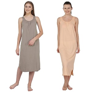 blazon women39s cotton hosiery solid maxi nighty slip pack of 2 available sizes s m l xl 2xl 3xl 4xl 5xl