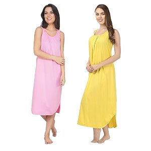 blazon women39s cotton hosiery solid maxi nighty slip pack of 2 available sizes s m l xl 2xl 3xl 4xl 5xl