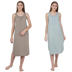 blazon women39s cotton hosiery solid maxi nighty slip pack of 2 available sizes s m l xl 2xl 3xl 4xl 5xl