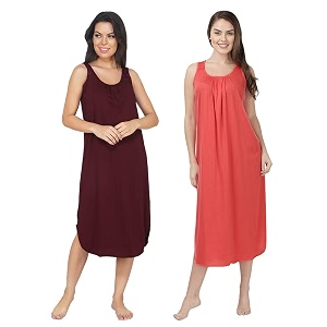 blazon women39s cotton hosiery solid maxi nighty slip pack of 2 available sizes s m l xl 2xl 3xl 4xl 5xl