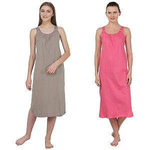 blazon women39s cotton hosiery solid maxi nighty slip pack of 2 available sizes s m l xl 2xl 3xl 4xl 5xl