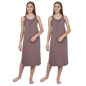blazon women39s cotton hosiery solid maxi nighty slip pack of 2 available sizes s m l xl 2xl 3xl 4xl 5xl
