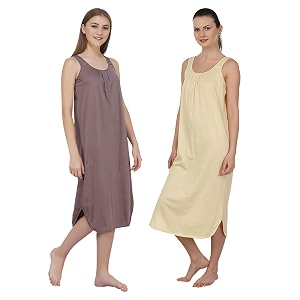 blazon women39s cotton hosiery solid maxi nighty slip pack of 2 available sizes s m l xl 2xl 3xl 4xl 5xl