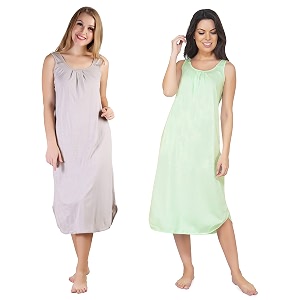 blazon women39s cotton hosiery solid maxi nighty slip pack of 2 available sizes s m l xl 2xl 3xl 4xl 5xl