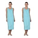 BLAZON Women's Cotton Hosiery Solid Maxi Nighty Slip (Pack of 2) Available Sizes: S, M, L, XL, 2XL, 3XL, 4XL, 5XL