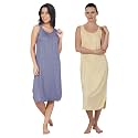 BLAZON Women's Cotton Hosiery Solid Maxi Nighty Slip (Pack of 2) Available Sizes: S, M, L, XL, 2XL, 3XL, 4XL, 5XL