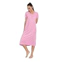 BLAZON Women39s Cotton Hosiery Elegant Maxi Nightdress
