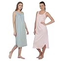 BLAZON Women's Cotton Hosiery Solid Maxi Nighty Slip (Pack of 2) Available Sizes: S, M, L, XL, 2XL, 3XL, 4XL, 5XL