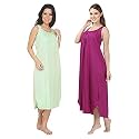 BLAZON Women's Cotton Hosiery Solid Maxi Nighty Slip (Pack of 2) Available Sizes: S, M, L, XL, 2XL, 3XL, 4XL, 5XL