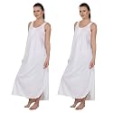 BLAZON Women's Cotton Hosiery Solid Maxi Nighty Slip (Pack of 2) Available Sizes: S, M, L, XL, 2XL, 3XL, 4XL, 5XL