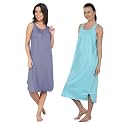 BLAZON Women's Cotton Hosiery Solid Maxi Nighty Slip (Pack of 2) Available Sizes: S, M, L, XL, 2XL, 3XL, 4XL, 5XL