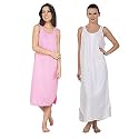 BLAZON Women's Cotton Hosiery Solid Maxi Nighty Slip (Pack of 2) Available Sizes: S, M, L, XL, 2XL, 3XL, 4XL, 5XL