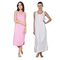BLAZON Women's Cotton Hosiery Solid Maxi Nighty Slip (Pack of 2) Available Sizes: S, M, L, XL, 2XL, 3XL, 4XL, 5XL
