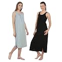 BLAZON Women's Cotton Hosiery Solid Maxi Nighty Slip (Pack of 2) Available Sizes: S, M, L, XL, 2XL, 3XL, 4XL, 5XL