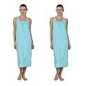 BLAZON Women's Cotton Hosiery Solid Maxi Nighty Slip (Pack of 2) Available Sizes: S, M, L, XL, 2XL, 3XL, 4XL, 5XL