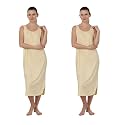 BLAZON Women's Cotton Hosiery Solid Maxi Nighty Slip (Pack of 2) Available Sizes: S, M, L, XL, 2XL, 3XL, 4XL, 5XL