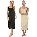 BLAZON Women's Cotton Hosiery Solid Maxi Nighty Slip (Pack of 2) Available Sizes: S, M, L, XL, 2XL, 3XL, 4XL, 5XL