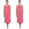 BLAZON Women's Cotton Hosiery Solid Maxi Nighty Slip (Pack of 2) Available Sizes: S, M, L, XL, 2XL, 3XL, 4XL, 5XL
