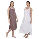 BLAZON Women's Cotton Hosiery Solid Maxi Nighty Slip (Pack of 2) Available Sizes: S, M, L, XL, 2XL, 3XL, 4XL, 5XL