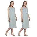 BLAZON Women's Cotton Hosiery Solid Maxi Nighty Slip (Pack of 2) Available Sizes: S, M, L, XL, 2XL, 3XL, 4XL, 5XL