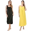 BLAZON Women's Cotton Hosiery Solid Maxi Nighty Slip (Pack of 2) Available Sizes: S, M, L, XL, 2XL, 3XL, 4XL, 5XL