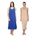 BLAZON Women's Cotton Hosiery Solid Maxi Nighty Slip (Pack of 2) Available Sizes: S, M, L, XL, 2XL, 3XL, 4XL, 5XL