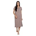 BLAZON Women39s Cotton Hosiery Elegant Maxi Nightdress